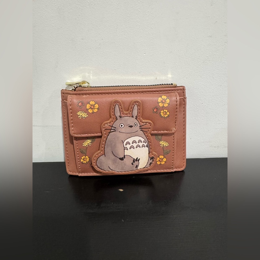 Studio Ghibli My Neighbor Totoro Floral Mini Zipper Wallet - Picture 2 of 6